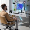 3-Level Dimmable Clip-On desktop lights with Dual Gooseneck Fans, 360°