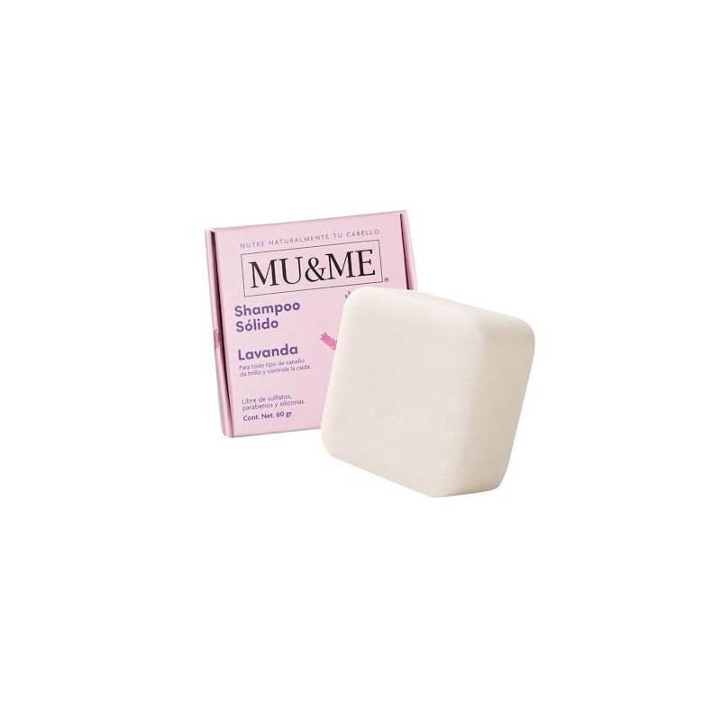 MU&ME Shampoo en Barra para Crecimiento y Control Caída -