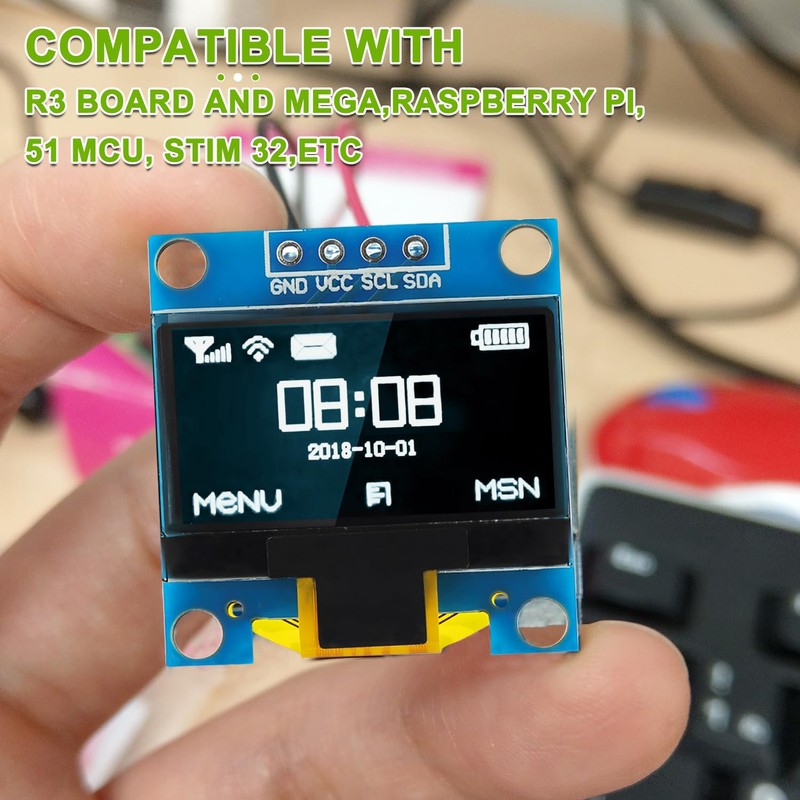 EPLZON 5 Pack 0.96 inch OLED IIC Display Module 128x64