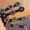 Naisfei 4 Pcs Braided Hair Clip,Sparkling Crystal Stone Braided Hair