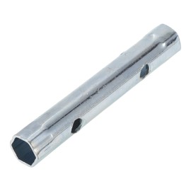 HEROFFIX 1 Pcs Spark Plug Socket Wrench Durable Spanner Socket Remover 120x20mm Silver Tone High Carbon Steel Hexagon 14mm,15mm for Car Motorcycle Lawn Mower