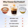 AANQQ Reusable Lids for Nespresso Pods Vertuo, 6pcs Food Grade