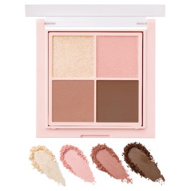 upink Shine On Stage Eye Palette 03 Peach Moment / Eye Shadow Palette, Fluffy Color, Highly Tight, Matte, Petit Plastic, Transparency