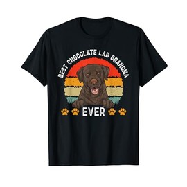 Chocolate Lab Dog Grandma Chocolate Labrador Retriever T-Shirt