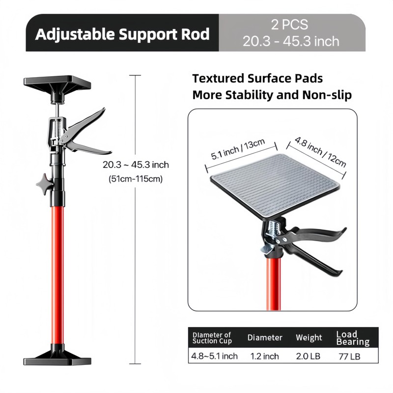 Sayehuanye Cabinet Jacks for Installing Cabinets, 20.3" to 45.3" Steel
