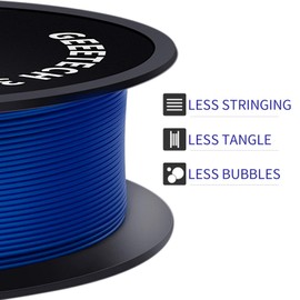 Geeetech PETG Filament 1.75mm, Upgrade Stronger Toughness Printing Consumables, Diameter Tolerance +/- 0.03 mm, 1 KG (2.2 LBS) Spool Fit Most FDM 3D Printer, Blue