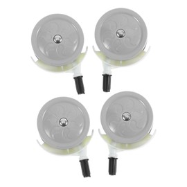 BIUDECO 4pcs Swivel Wheels for Walker Detachable and Easy to Install Walker Accessories Light Grey Caster Wheels for Smooth Maneuverability All Floors