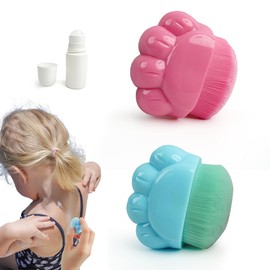 2 Stück Sunscreen Applicator Kids, Sonnencreme Applikator Kind, Sonnenschutz Applikator, Sonnencreme Roller Auffüllbar, Sunscreen Roller Bottle, Sonnenschutz-Buddy-Pinsel