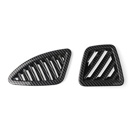 Car Accessories Compatible with 2023-2025 Kia Sportage SUV Dashboard Upper Front Side Air Vent Cover Trim 2PCS ABS Condition Frame-(Carbon Fiber Style)