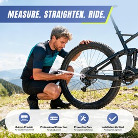 FAITIO Bike Derailleur Alignment Tool, Bicycle Hanger Alignment Gauge Tool, Bicycle Repair Tool for 20''-29'' Wheel, Fit Mountain Biking and Road Cycling