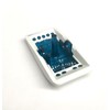 Southern Marine Euro Rocker Switch Cover, White with Blue Lens.
