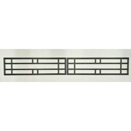 2 Amarr Prairie Long Panel Replacement Inserts for Amarr Garage Doors Black 38.5" x 11" ONLY FITS Amarr & Pella Garage Doors