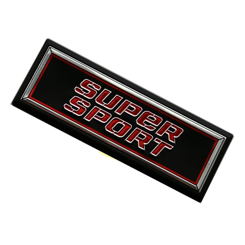 1pc New Super Sport Dash Emblem 3D Badge Replacement for