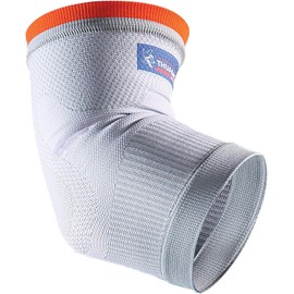 Elbow Support Thuasne Sport - White/Orange - Size XL