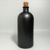 Shigaraki Ware Bottle, Radium Bottle, Black Short, Width 3.5 x