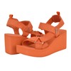 GUESS Women's Daysa Wedge Sandal, Orange Logo 800, 7