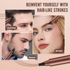 AWROSE Eyebrow Pencil, 3D Waterproof Microblading Eyebrow Pen 4 Fork