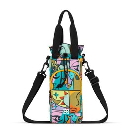 Sherpani Izzie, 2L Water Bottle Crossbody, Water Bottle Holder with Shoulder Strap, Tote Bottle Carrier for Women (Cloud9)