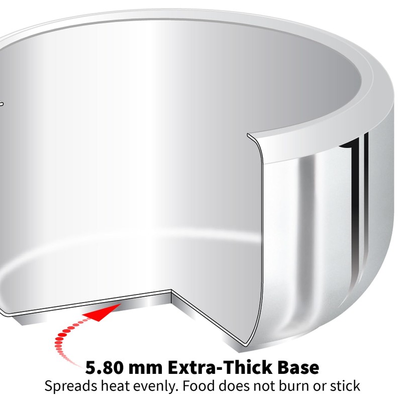 Hawkins 4 Litre Pressure Cooker, Stainless Steel Inner Lid Cooker,