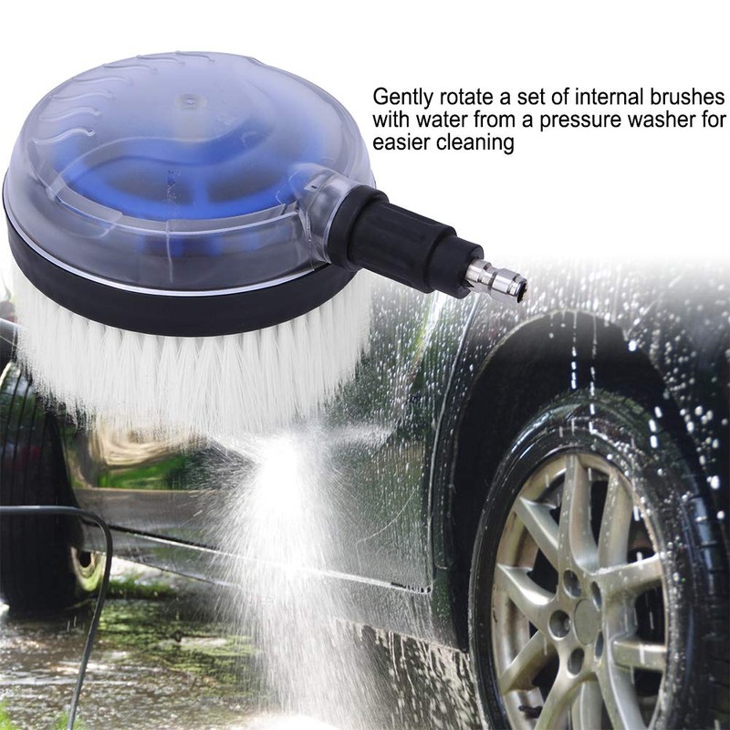 1/4 Inch Rotating Cleaning Brush, 360 Degree Fan Shaped Water