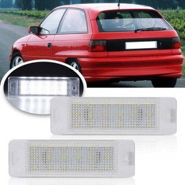 DHCN Set of 2 Car License Plate LED Light for O-pel A-stra F 1992-1998 for O-pel C-alibra 1989-1997 Car Rear Light