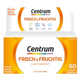 Centrum Centrum Frisch & Fruchtig Vitamine, 60 St. - Hochwertiges Nahrungsergänzungsmittel und leckere Mikronährstoffversorgung für die ganze Familie