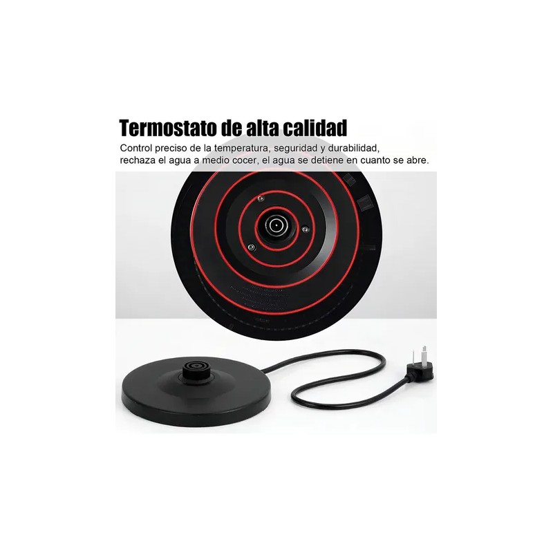 Tetera Eléctrica 2l 1500w 110v Tetera Acero Inoxidable Resistente Cafeteras