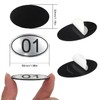 NumRealm Table Numbers Locker Cabinet Number, Oval ABS Engraved Numbers