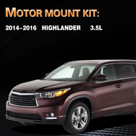 YWPXMY Engine Motor and Transmission Mount Kit Compatible with 2014-2016 Highlander 3.5L V6 Engine, Replace # A4288 123720H090 A42055 123630P130 A42067 123600P160 A62036HY 123620P010 4PCS