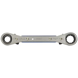 TOP PRW-7S 4 Size Plate Ratchet Wrench 0.7 x 0.7 inches (17 x 19 mm), 0.8 x 0.9 inches (21 x 24 mm), 20° Feed, Tsubame Sanjo, Made in Japan
