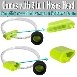Vacuum Stoppers for foodsaver Vacuum Sealers，Vacuum sealer accessory hose for FoodSaver，accessory hose for sealing zipper bags，jar seals,vacuum sealing agents(6 Stoppers + 2 set Hose) (6)