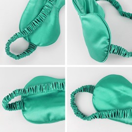 1 Pcs Silk Sleep Mask, Soft Eye Mask with Elastic Strap, Lightweight Blindfold for Men, Women, Travel, and Naps (Dark Grey)