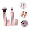 WOONEKY Travel Makeup Brush Set 2pcs Double-sided Foundation Blush Brush