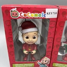 Kurt Adler 3 Pack! Cocomelon Chritsmas Ornament. Present, Belt, Snowsuit. New In Box!