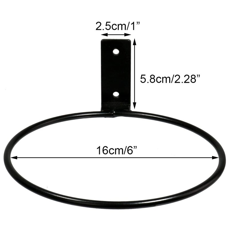 Sivya 4 Pack 6in Flower Pot Holder Ring Wall Mounted