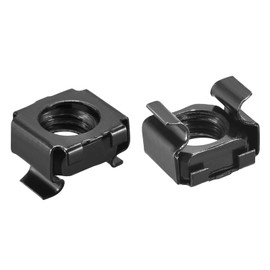 QUARKZMAN Einrastkäfigmuttern, M10 x 1,5 mm Karbonstahlmutter für Serverregal-Schrank 5 Stück