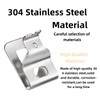 N268241 N268241 N086039 Stainless Steel Belt Clip & Hook Compatible