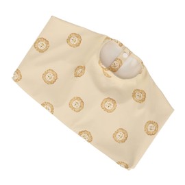 Babero para bebé a Prueba de Desorden, Babero con Mangas, Seguro, Impermeable, Encantador, PU de Dibujos Animados, Suave para Bebés Pequeños para Beber Leche (León)