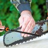 Pack of 4 File for Chainsaw, Round File Chainsaw with