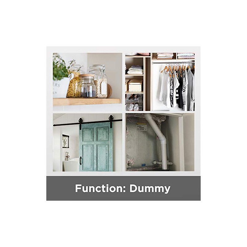 Kwikset Lido Dummy Door Handle, Single Sided Lever for Closets,