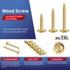 #8 x 1 Wood Screw 500Pcs Alloy Steel Standard Thread