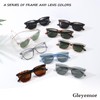 Gleyemor Polarized Men's Square Sunglasses UV400 Protection for Driving Fishing