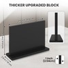 THMINS Black Magnetic Knife Block, Double-Sided Magnetic Knife Holder Universal