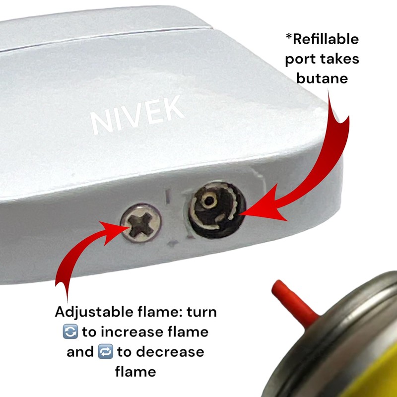 NIVEK Kulomi Lighter Kitty KT Torch Lighter Pink Flame Pocket