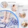 Non-Slip Shower Mats Square, Soft Comfort Textured PVC Loofah Bathroom