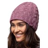 HEAT HOLDERS - Womens Thermal Fleece Lined Cable Knit Winter