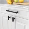 Amerdeco 10 Pack Matte Black Cabinet Pulls 128mm(5Inch) Hole Center