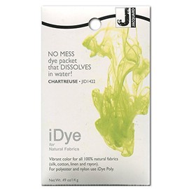 Jacquard iDye Chartreuse Fabric Dye for Textiles Using Natural Fibres14g No Mess Packet