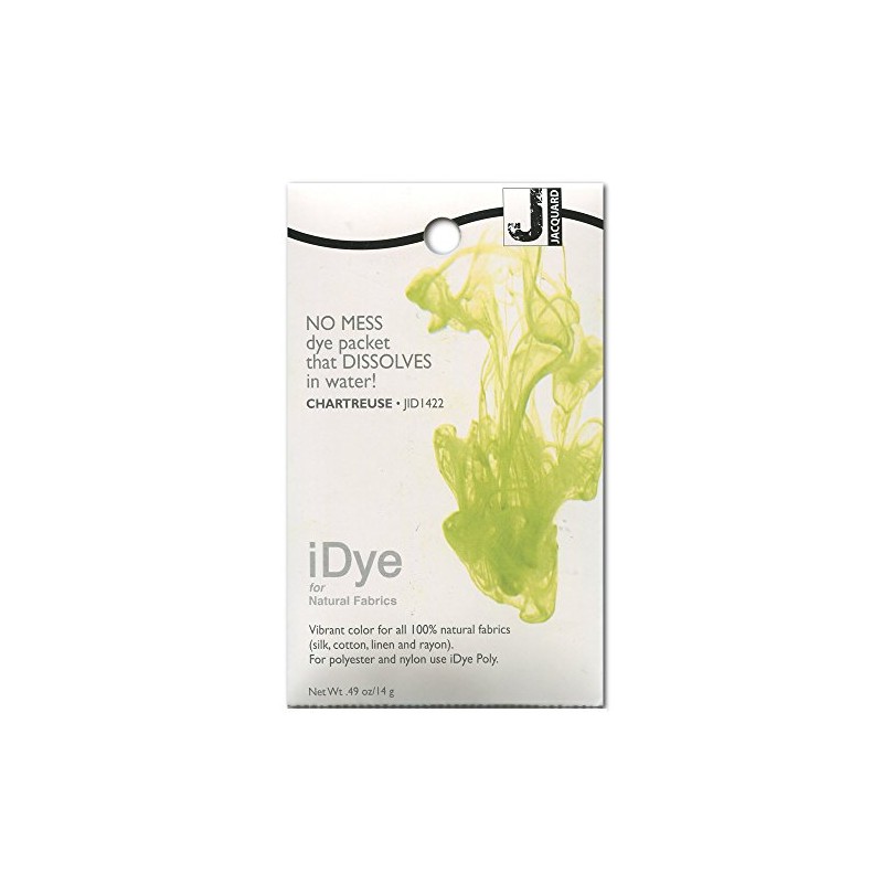 Jacquard iDye Chartreuse Fabric Dye for Textiles Using Natural Fibres14g