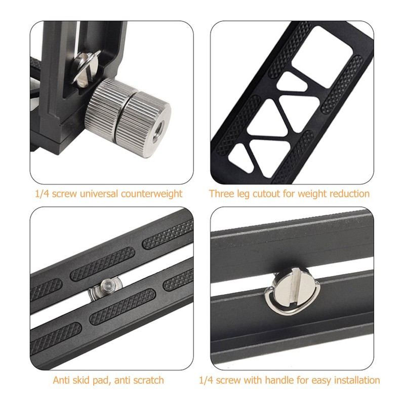Camera Vertical Quick Release Plate Aluminium Alloy CNC Machining Camera